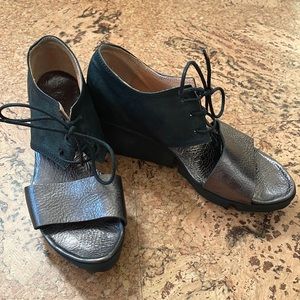 Trippen wedge sandals, size 38/7.5